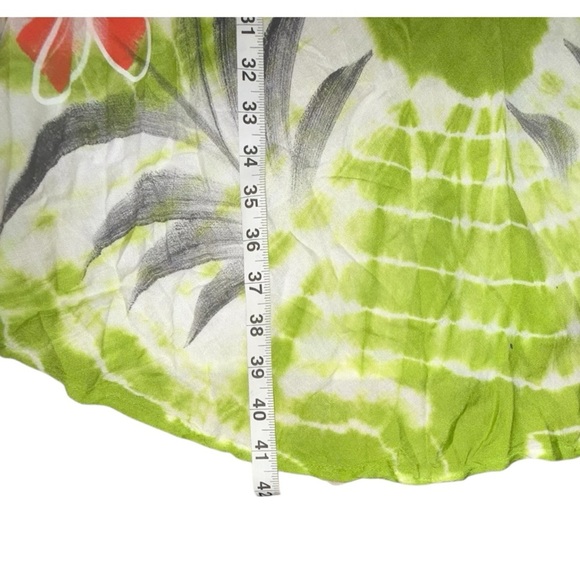 FREE SIZE Brush Printed Umbrella Dress / Beach Cover-Up - Free Size - Picture 9 of 13